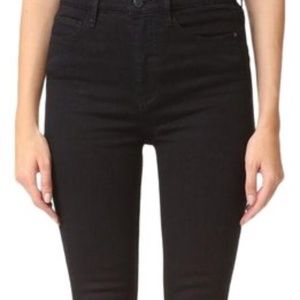 New 26 Small FREE PEOPLE Black Fitted Jeans 61855-16515125